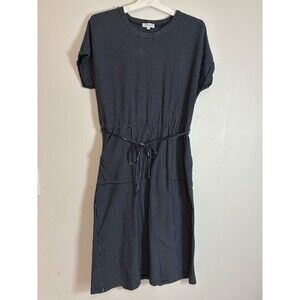 Sweet Salt navy striped midi dress XL
